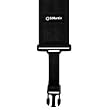 3" Clip Lock Nylon Black Guitar Strap