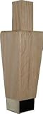 Oak Hoosier Cabinet Leg with Nickel Cap