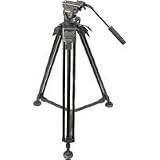 Cartoni Action Pro Head, with One-Stage Aluminum Tripod & Mid-Level Spreader
