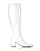 Sexy White Retro Wide Calf Gogo Boot - 6