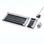 Logitech DiNovo Cordless Desktop for Laptops, Keyboard & Mouse inc Portable MediaPad - Black & Silver Finish