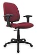 Dakota Designs 2UMT7 Task Chair w/Arms, Burgundy, Fabric