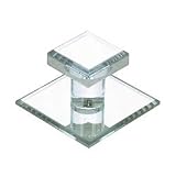 1 3/4'' Square Acrylic Knob - Clear