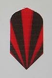 4 sets Red Stripes Slim flights - Cloth, Fabric, Ripstop