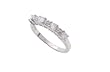 SilverBin Sterling Silver Anniversary Style Clear Stone CZ Ring