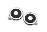 Sterling Silver Round Cuff Link