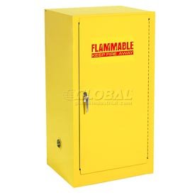 Compact Flammable Storage Cabinet 16 Gallon Capacity