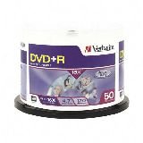 Verbatim DVD+R 4.7GB 16X Branded 50pk Spindle