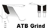 Magnate K0856 Thin Kerf Circular Saw Blades, TC Grind - 8 Diameter; 60 Teeth; 5/8 Bore