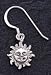 Sterling Silver Sun Earrings - Pair