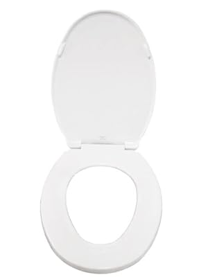 New White Finish Molded Wood Elongated Toilet Seat featuring your choice of MLS team logo!