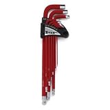 Titan 12713 13-Piece Extra-Long Arm Ball Tip SAE Hex Key Set