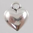Tiny Heart Charm in Sterling Silver, #2504