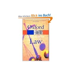 A Dictionary of Law (Oxford Paperback Reference)