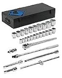 Armstrong 15-705 29pc 3/4 Drive 12pt Fractional Ratchet/Socket Set