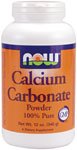 Calcium Carbonate by NOW Foods - Minerals (1.2g - 12 oz. Powder)
