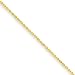 14k 1.2mm Round Spiga Chain Anklet - 9 Inch