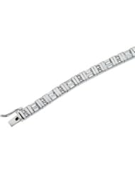 Sterling Silver CZ Bracelet: 7 Inch