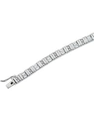 Cubic Zirconia Bracelet Sterling Silver 07.00 Inch