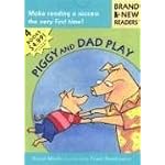 Piggy and Dad Play: 4 Brand New Readers: Sledding/ Play Ball!/ Water Balloons/ Lemonade for Sale book cover