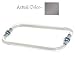 CRL Acrylic Smooth 6 Back-to-Back Towel Bar with Antique Nickel Rings