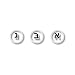 Clear Hebrew Keyboard Stickers - Black