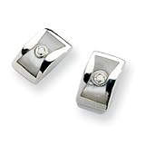 Silver .02ct Diamond and MOP Earrings QW152 QG