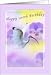 Birthday, 100th, Ibis Bird, Pansies Card