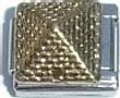Clearly Charming Pyramid Italian Charm Bracelet Link