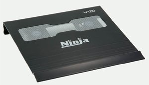 VIZO NINJA BLACK ALUMINUM NOTEBOOK COOLER NOISELESS HEAT KILLER ALUMINUM NCL-210-BK