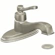 Moen S6202BN Rothbury Single Handle Centerset Bathroom Sink Faucet with Valve Br