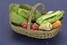 Dollhouse Miniature Artisan Basket Of Whole Vegetables
