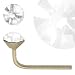 Jewelco London 9ct Yellow gold Cubic zirconia set Nose Stud