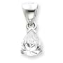 Sterling Silver CZ Pendant