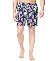 XXXL Blue Harbour Jellyfish Print Quick Dry Swim Shorts
