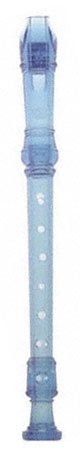 MusicalInstruments: Gill Soprano Recorder, Transparent Blue