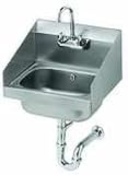 219MEA09tiL. SL160  Krowne Metal Corporation Stainless Steel Hand Sink w/Side Splashes
