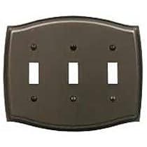 Baldwin 4780151CD Colonial Switch Plate Switch Plate - Antique Nickel