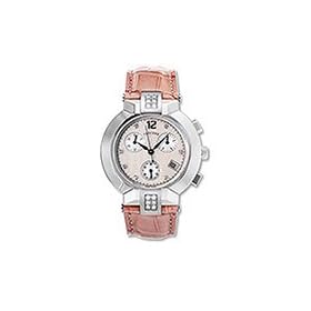 Concord 0310613 La Scala White Mother-of-Pearl Dial Leather Alligator Ladies Chronograph Watch