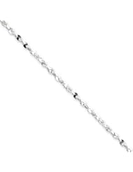 Sterling Silver 2mm Diamond cut Fancy Chain
