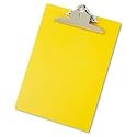 Saunders Recycled Plastic Clipboard, 1-Inch Capacity, Holds 8.5 x 12 Inches, Yellow (21605)