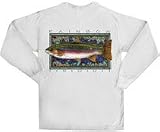 Flying Fisherman Native Angler Collection Rainbow Trout Long Sleeve Tee Shirt TL1572 X-Large