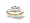 14K Yellow Gold Genuine Oval Aquamarine 3-Stone Ring - Size 4