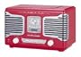 Teac SL-D80R Retro CD Player/Clock Radio, Red