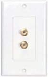Dayton WP-2RCA Wallplate Double RCA-RCA Bulkhead