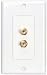 Dayton WP-2RCA Wallplate Double RCA-RCA Bulkhead