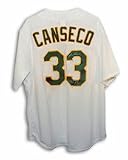 Jose Canseco Oakland Athletics Autographed Majestic MLB Baseball Jersey Inscribed with 