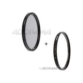 Tiffen 49MM Combo Kit -UV protector, Circular Polarizer