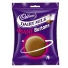 Cadbury Dairy Milk Giant Buttons 100G X 12 (1 BOX OF 12 PACKS)
