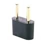 Adapter Plug - Europe - Universal Polarized Wide Input Round Pins - Heavy Duty 16 Amp Rating